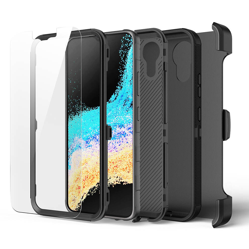 Galaxy XCover7 Pro Uyumlu Kılıf Zore Double Clip Kapak - 4