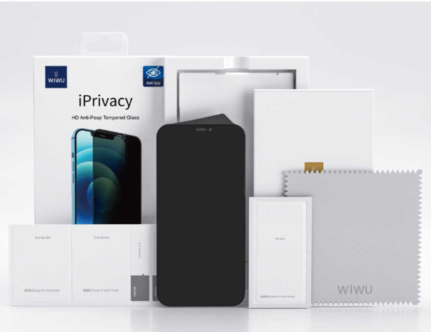 Apple iPhone 14 Uyumlu Pro Uyumlu Max Uyumlu Wiwu iPrivacy HD Anti-Peep Ekran Koruyucu - 18