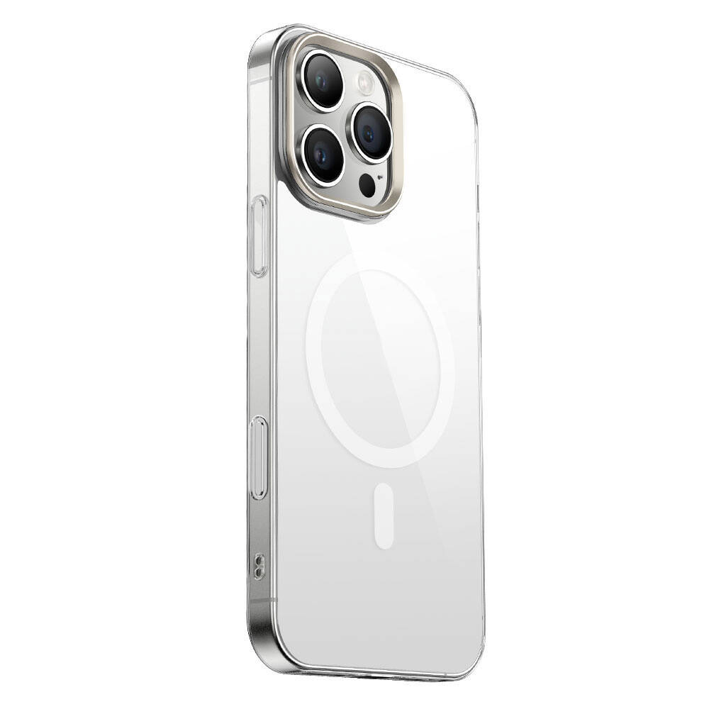 Apple iPhone 16 Uyumlu Pro Uyumlu Max Uyumlu Kılıf M-safe Şarj Özellikli Şeffaf Cam Arka Yüzey Zore G-Glass Kapak - 2