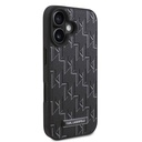 Apple iPhone 16 Uyumlu Plus Uyumlu Kılıf Karl Lagerfeld Orjinal Lisanslı M-safe Şarj Özellikli KL Yazılı Hot Stamp Kapak - 3