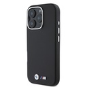 Apple iPhone 16 Uyumlu Pro Uyumlu Max Uyumlu Kılıf BMW Orjinal Lisanslı Tam Sarılmış Kevlar Tasarımlı Metal Logo Suni Deri Kapak - 1