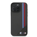Apple iPhone 16 Uyumlu Plus Uyumlu Kılıf BMW Orjinal Lisanslı M-safe Şarj Özellikli M Logolu Üç Çizgili Dikiş Detaylı Meshed Tricolor Stripes Kapak - 4