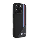Apple iPhone 16 Uyumlu Pro Uyumlu Max Uyumlu Kılıf BMW Orjinal Lisanslı M-safe Şarj Özellikli M Logolu Üç Çizgili Dikiş Detaylı Meshed Tricolor Stripes Kapak - 4