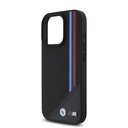 Apple iPhone 16 Uyumlu Pro Uyumlu Max Uyumlu Kılıf BMW Orjinal Lisanslı M-safe Şarj Özellikli M Logolu Üç Çizgili Dikiş Detaylı Meshed Tricolor Stripes Kapak - 6