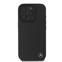 Apple iPhone 16 Uyumlu Pro Uyumlu Max Uyumlu Kılıf Mercedes Benz Orjinal Lisanslı M-safe Şarj Özellikli 3D Metal Logolu Wood Imitation Deri Kapak - 2
