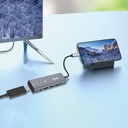 Go Des GD-6903 Type-C Bağlantılı 6in1 Hub Adaptör USB3.0/Hdmi/PD 100W/3.5mm/4K Ultra HD 30hz/5Gbps - 2