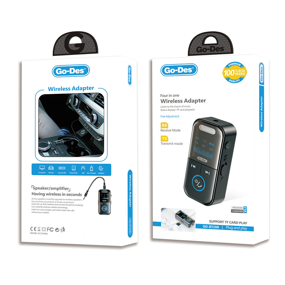 Go Des GD-BT208 Tak Çalıştır 4in1 Wireless Adaptör V5.3 - 2