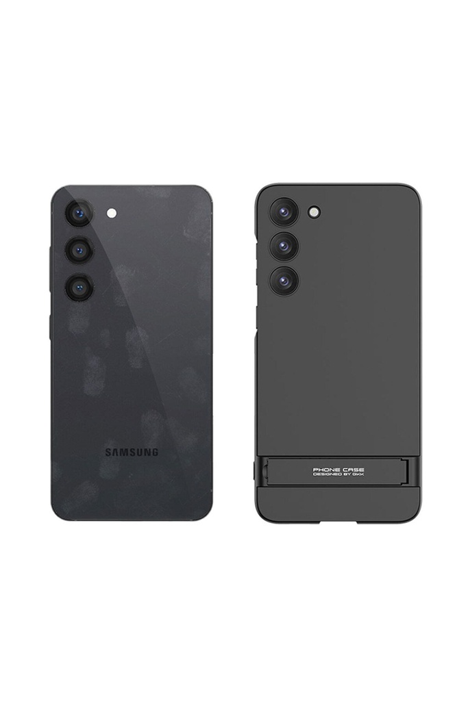 Samsung Galaxy S23 Uyumlu Kılıf Zore Kamera Korumalı Dikey Standlı Ays Kapak
