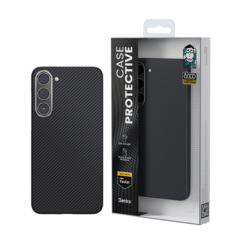 Samsung Samsung Samsung Galaxy S2 Uyumlu3 Uyumlu Plus Uyumlu Kılıf Benks M-safe Şarj Özellikli Magnetik ArmorAir 600D Kevlar Fiber Kapak - 3