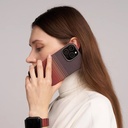 Apple iPhone 16 Uyumlu Pro Uyumlu Kılıf M-safe Şarj Özellikli Aramid Fiber Pitaka Tactile Woven Sunset-Moonrise Serisi Sunset Kapak - 5