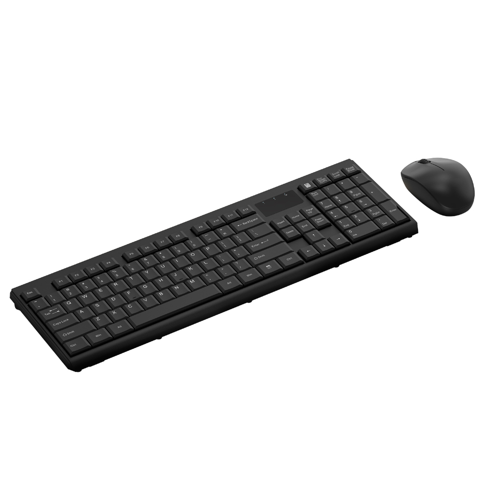 Lenyes WK105 Ergonomik 2in1 2.4G Kablosuz Klavye ve 1200 DPI Mouse Seti - 1