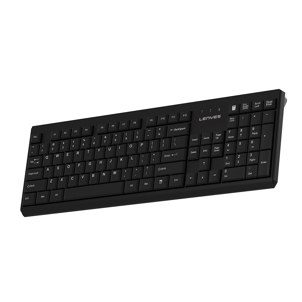 Lenyes WK105 Ergonomik 2in1 2.4G Kablosuz Klavye ve 1200 DPI Mouse Seti - 5