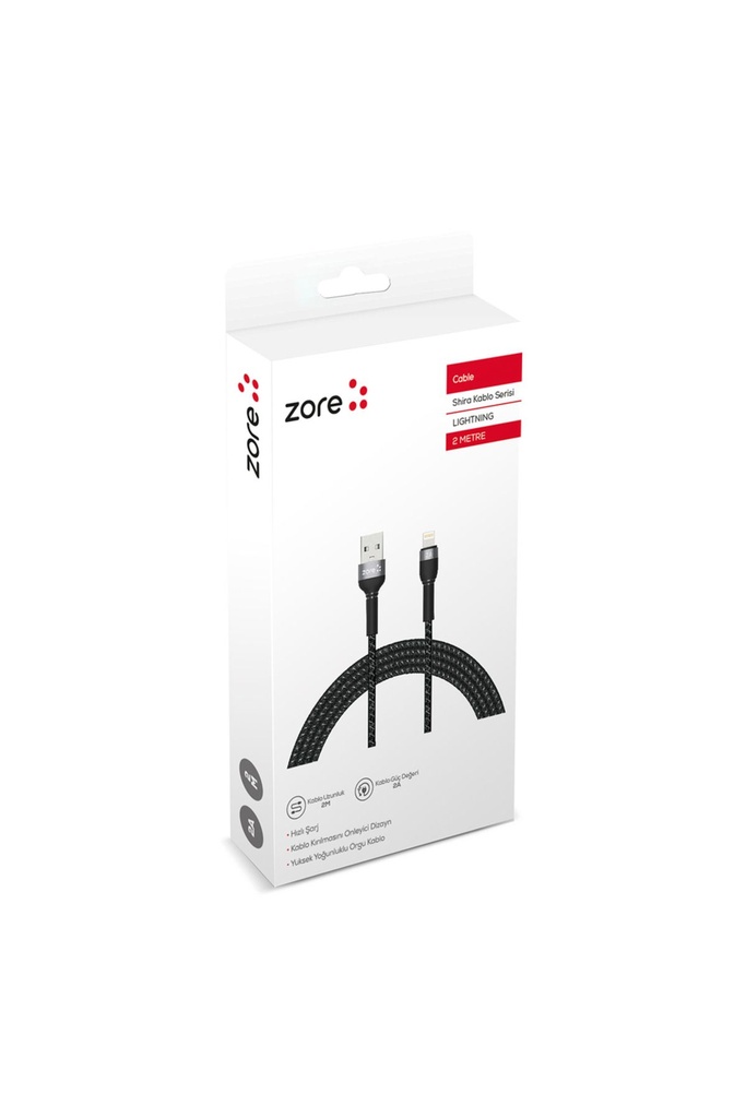 Zore Shira Serisi Lightning USB Kablo 2m