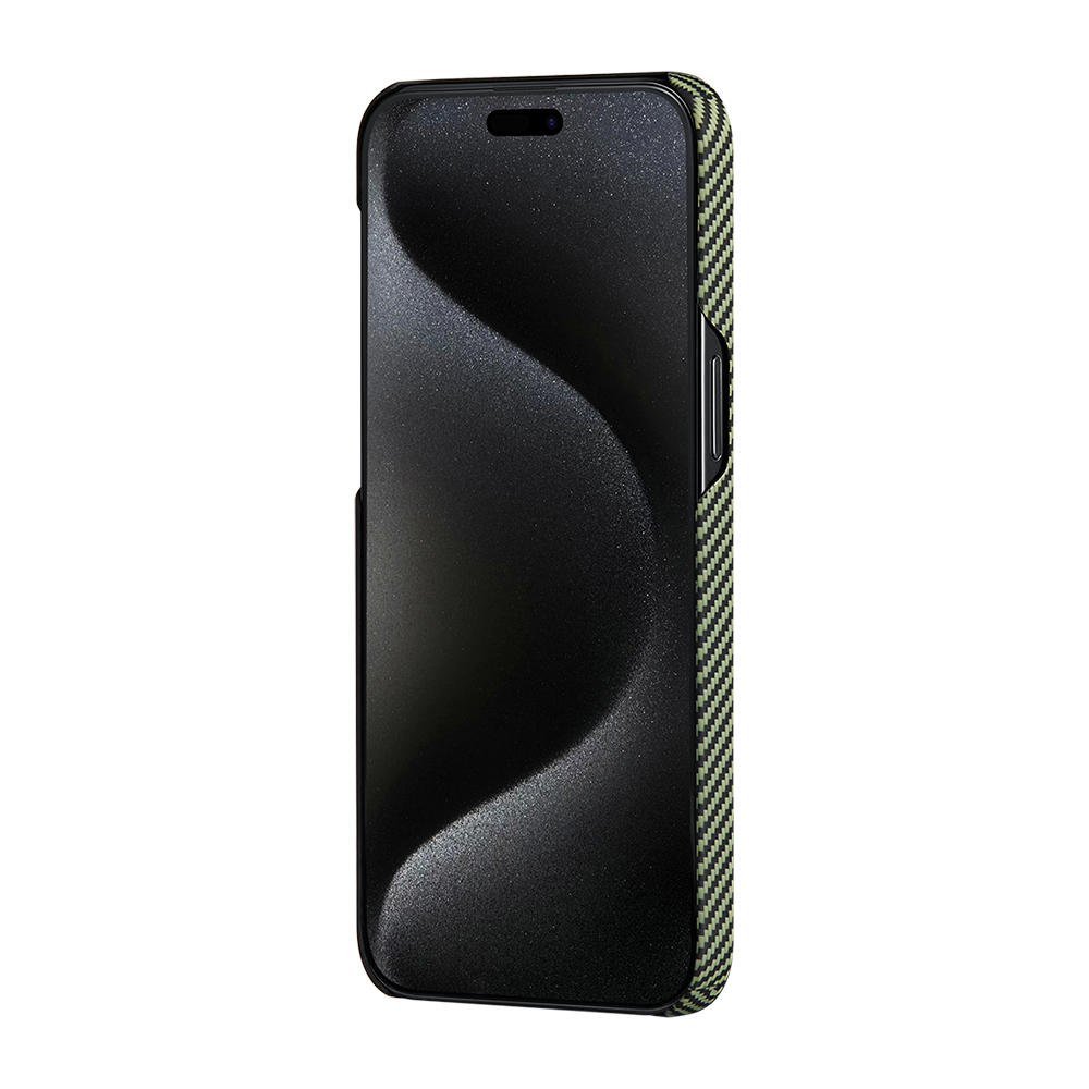 Apple iPhone 15 Uyumlu Pro Uyumlu Max Uyumlu Kılıf M-safe Şarj Özellikli 600D Aramid Fiber Pitaka Tactile Woven Orchestra Serisi Overture Kapak - 3