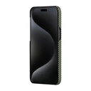 Apple iPhone 15 Uyumlu Pro Uyumlu Max Uyumlu Kılıf M-safe Şarj Özellikli 600D Aramid Fiber Pitaka Tactile Woven Orchestra Serisi Overture Kapak - 3