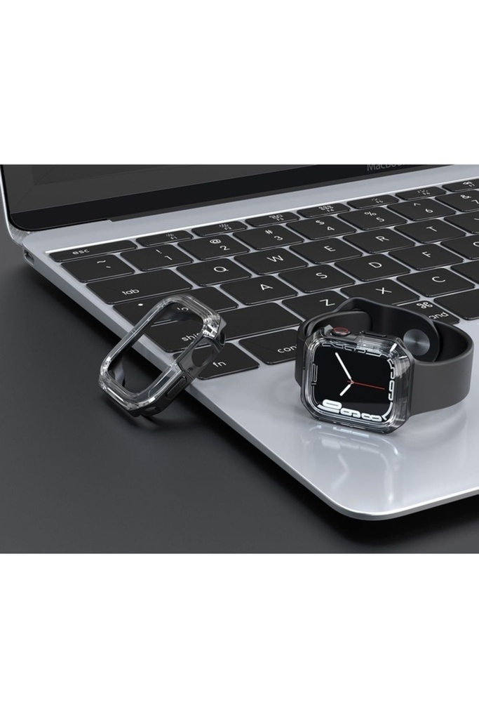 Apple Watch 40mm Uyumlu Zore Watch Gard 08 Sert PC + Silikon Koruyucu