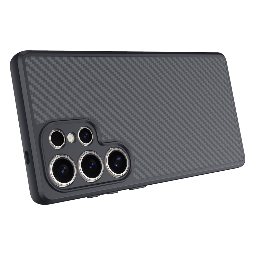 Samsung Samsung Samsung Galaxy S2 Uyumlu5 Uyumlu Ultra Uyumlu Kılıf M-safe Şarj Özellikli Karbon Fiber Tasarımlı Zore Elnino Kapak - 1
