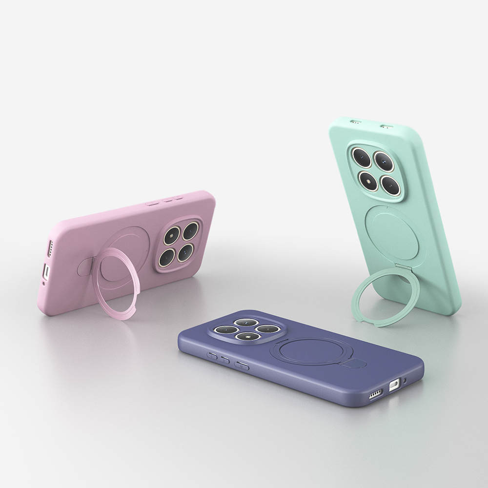 Xiaomi Redmi Note 15 Uyumlu Pro Uyumlu Kılıf M-safe Şarj Özellikli Standlı Zore Samara Kapak - 1