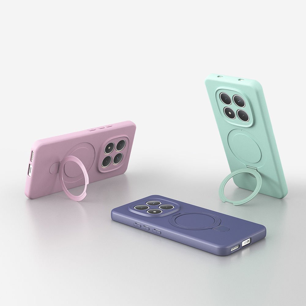 Xiaomi Redmi Note 15 Uyumlu Pro Uyumlu 4G Uyumlu Kılıf M-safe Şarj Özellikli Standlı Zore Samara Kapak - 3