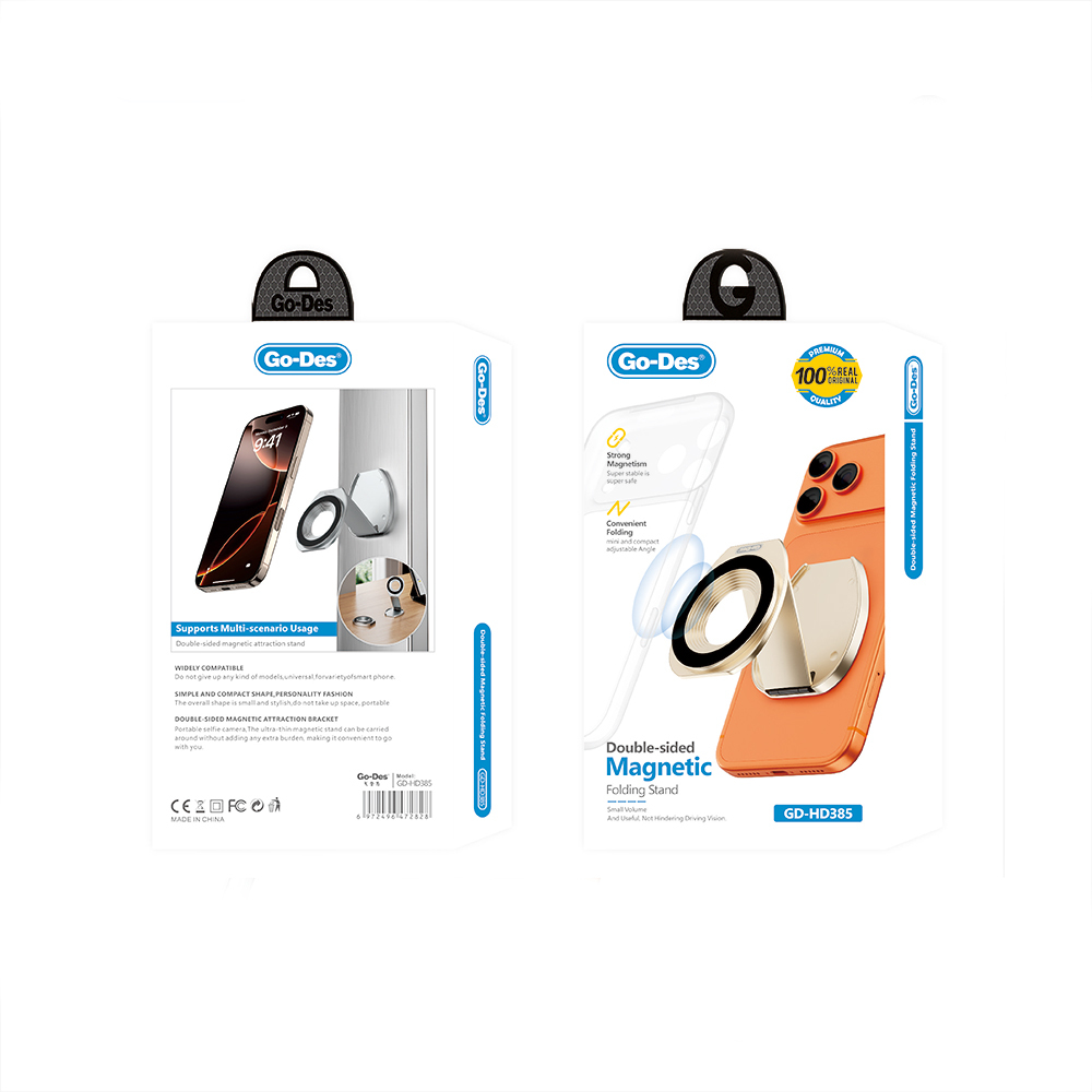 Go Des GD-HD385 Çift Taraflı Magnetik Katlanabilir Telefon Tutucu - 6