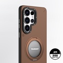Samsung Samsung Samsung Galaxy S2 Uyumlu6 Uyumlu Ultra Uyumlu Kılıf M-safe Şarj Özellikli 360° Standlı Basit Mat Deri Desenli Youngkit Tech Leather Serisi Kapak - 4