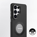 Samsung Samsung Samsung Galaxy S2 Uyumlu6 Uyumlu Ultra Uyumlu Kılıf M-safe Şarj Özellikli 360° Standlı Basit Mat Deri Desenli Youngkit Tech Leather Serisi Kapak - 6