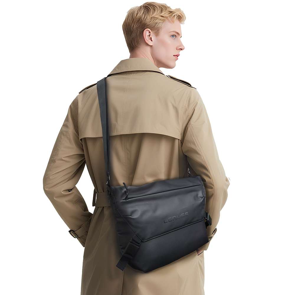 Lenyes LB562 Dreamer Crossbody Serisi Su Geçirmez Deri Tasarımlı Çapraz Vücut Çantası - 2
