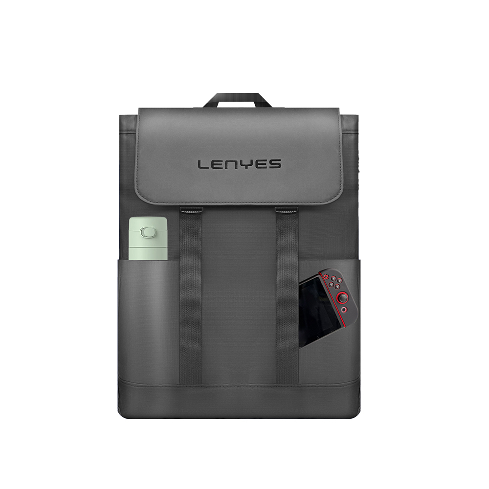 Lenyes LB567 Dreamer Backpack Plus Serisi Su Geçirmez Deri Tasarımlı Omuz Askılı Sırt Çantası - 1