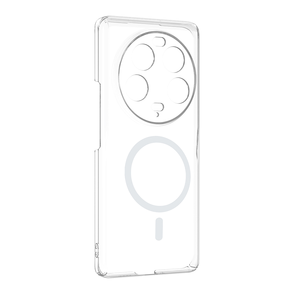 Xiaomi 13 Ultra Kamera Korumalı M-Safe Şarj Özellikli Şeffaf Zore London Sert PC Kapak - 1