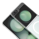 Samsung Samsung Galaxy Z Flip Uyumlu 5 Uyumlu Kamera Korumalı M-Safe Şarj Özellikli Şeffaf Zore London Sert PC Kapak - 2