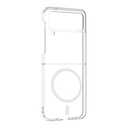 Samsung Samsung Galaxy Z Flip Uyumlu 4 Uyumlu Kamera Korumalı M-Safe Şarj Özellikli Şeffaf Zore London Sert PC Kapak - 1