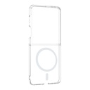 Samsung Samsung Galaxy Z Flip Uyumlu 7 Uyumlu Kamera Korumalı M-Safe Şarj Özellikli Şeffaf Zore London Sert PC Kapak - 1
