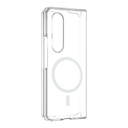 Samsung Galaxy Z Fold 4 Uyumlu Kamera Korumalı M-Safe Şarj Özellikli Şeffaf Zore London Sert PC Kapak - 1