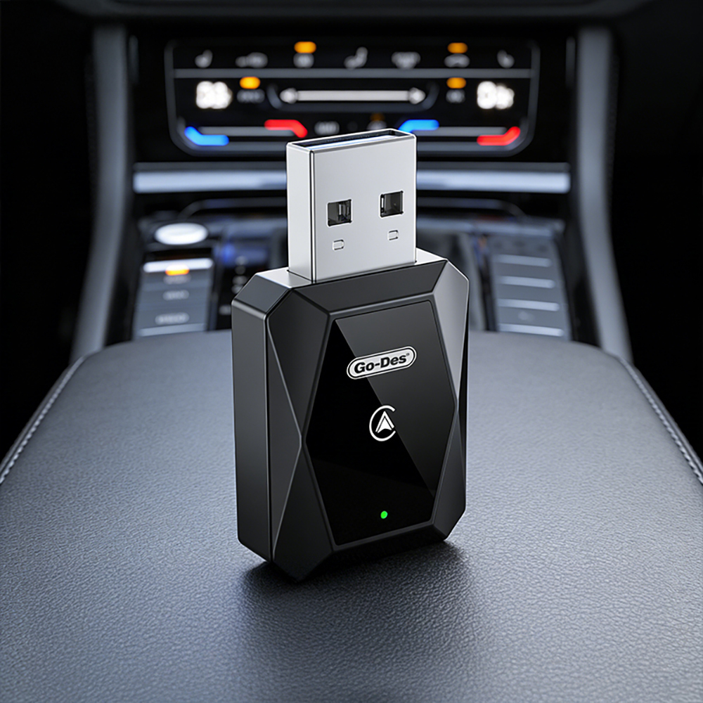 Go Des GD-BT212 Android Auto Destekli CarPlay USB Bluetooth Wireless Transmitter Adaptör - 3