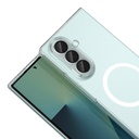 Samsung Galaxy Z Fold 6 Uyumlu Kamera Korumalı M-Safe Şarj Özellikli Şeffaf Zore London Sert PC Kapak - 2