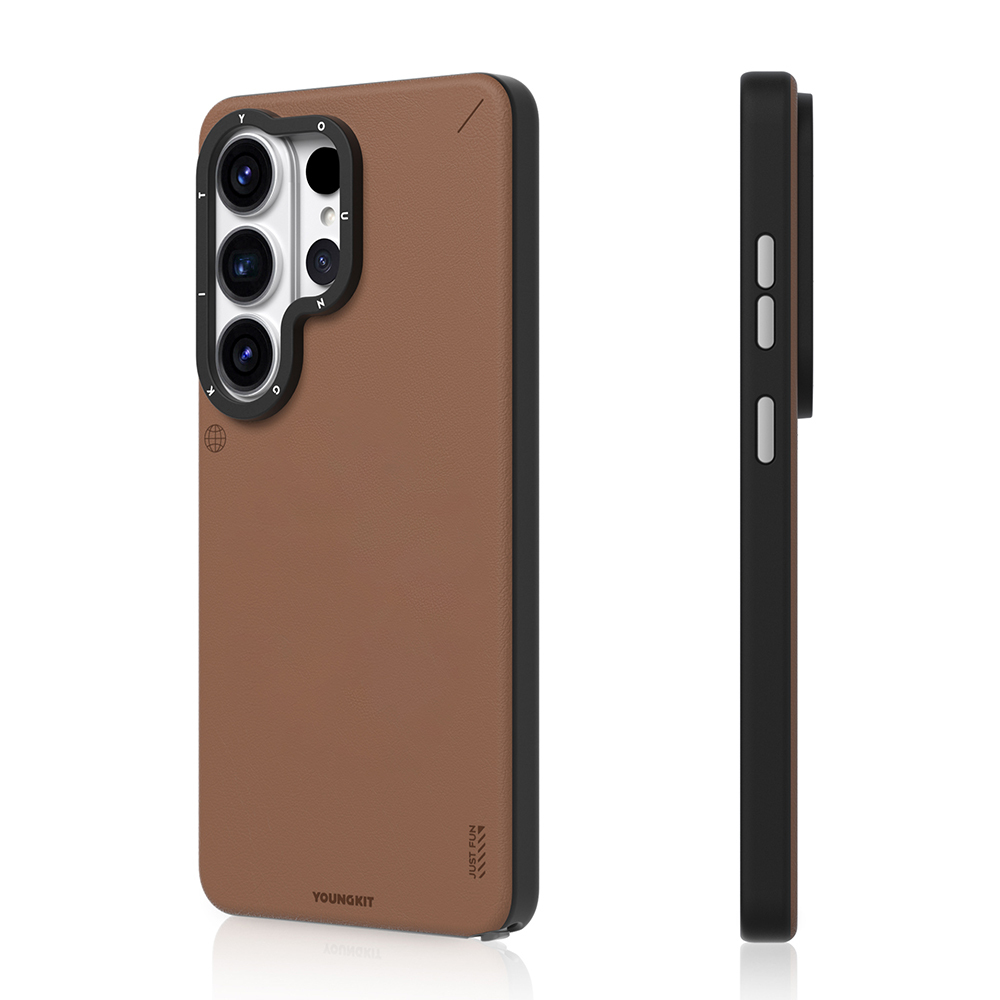 Samsung Samsung Samsung Galaxy S2 Uyumlu6 Uyumlu Ultra Uyumlu Kılıf M-safe Şarj Özellikli Basit Mat Deri Desenli Youngkit Tech Fashion Serisi Kapak - 2