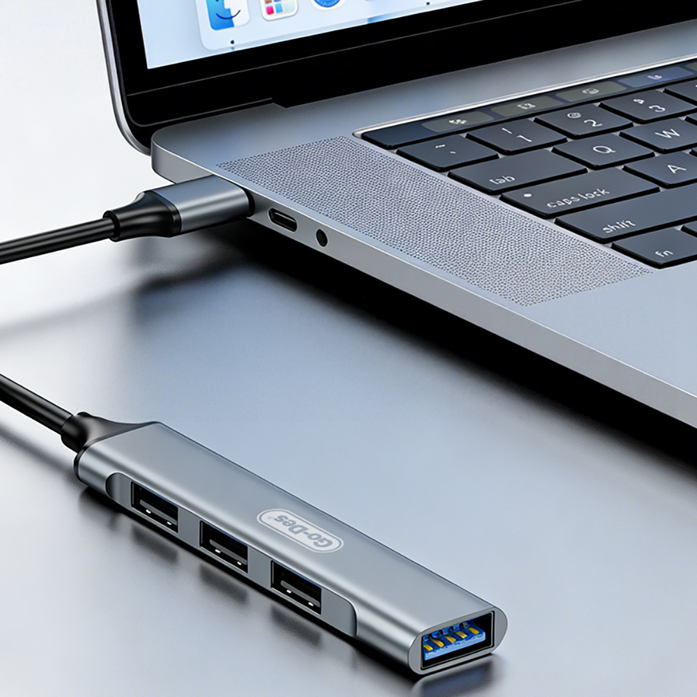 Go Des GD-UC701S USB3.0 + USB2.0 + USB1.1 + USB-A Bağlantılı 4in1 Hub - 2