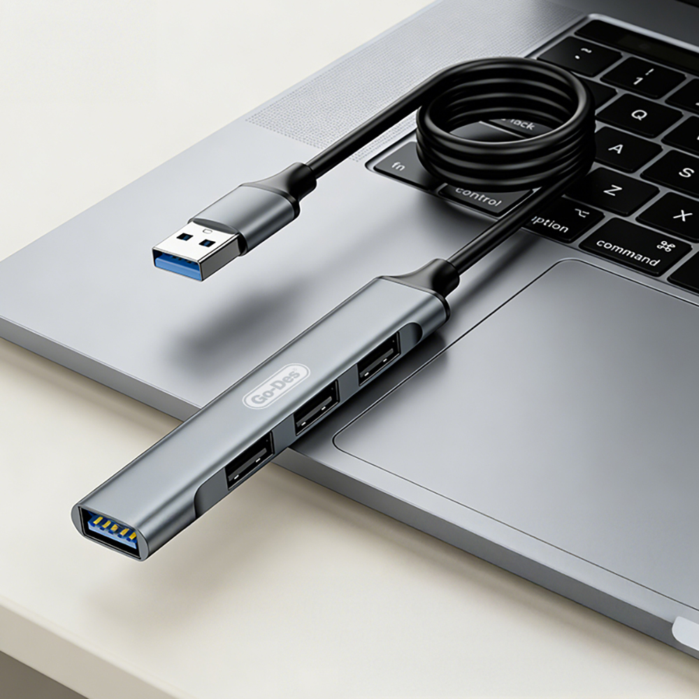 Go Des GD-UC701S USB3.0 + USB2.0 + USB1.1 + USB-A Bağlantılı 4in1 Hub - 3