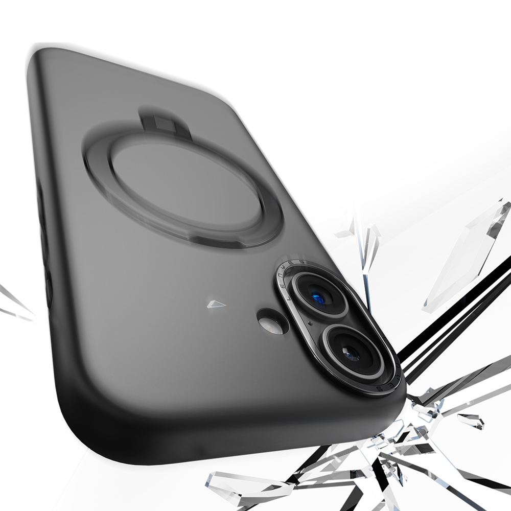 Apple iPhone 17 Uyumlu Kılıf M-safe Şarj Özellikli Metal Standlı Sıvı Silikon Lenyes CK223 Kapak - 1