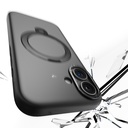 Apple iPhone 17 Uyumlu Kılıf M-safe Şarj Özellikli Metal Standlı Sıvı Silikon Lenyes CK223 Kapak - 1