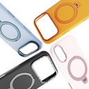 Apple iPhone 17 Uyumlu Pro Uyumlu Kılıf M-safe Şarj Özellikli Metal Standlı Sıvı Silikon Lenyes CK223 Kapak - 1