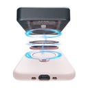 Apple iPhone 17 Uyumlu Pro Uyumlu Kılıf M-safe Şarj Özellikli Metal Standlı Sıvı Silikon Lenyes CK223 Kapak - 3