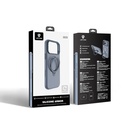 Apple iPhone 17 Uyumlu Pro Uyumlu Kılıf M-safe Şarj Özellikli Metal Standlı Sıvı Silikon Lenyes CK223 Kapak - 7