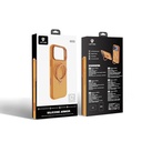 Apple iPhone 17 Uyumlu Pro Uyumlu Kılıf M-safe Şarj Özellikli Metal Standlı Sıvı Silikon Lenyes CK223 Kapak - 9