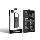 Apple iPhone 17 Uyumlu Pro Uyumlu Kılıf M-safe Şarj Özellikli Metal Standlı Sıvı Silikon Lenyes CK223 Kapak - 10
