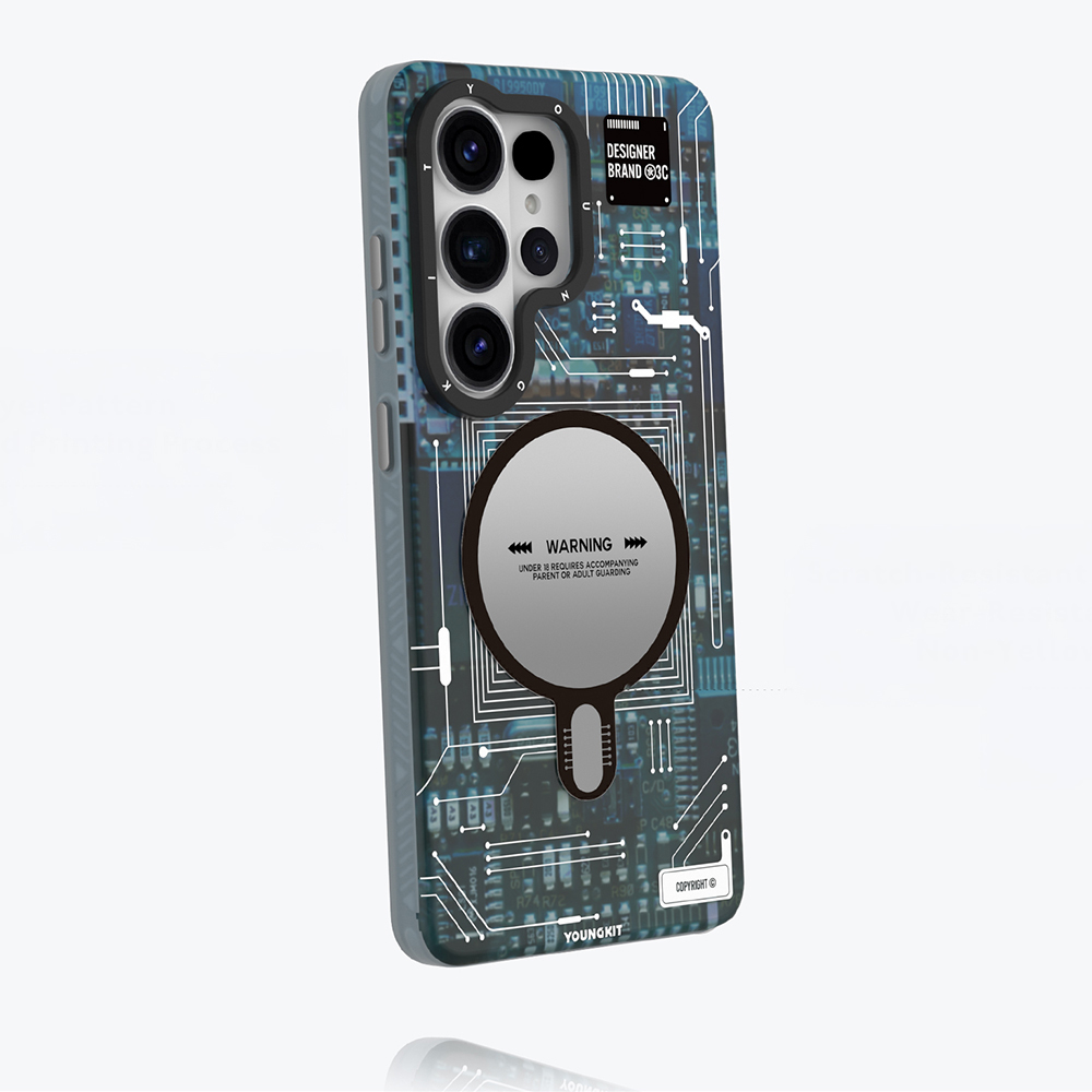 Samsung Samsung Samsung Galaxy S2 Uyumlu6 Uyumlu Ultra Uyumlu Kılıf M-safe Şarj Özellikli Youngkit 360 Derece Standlı Technology Serisi Kapak - 2