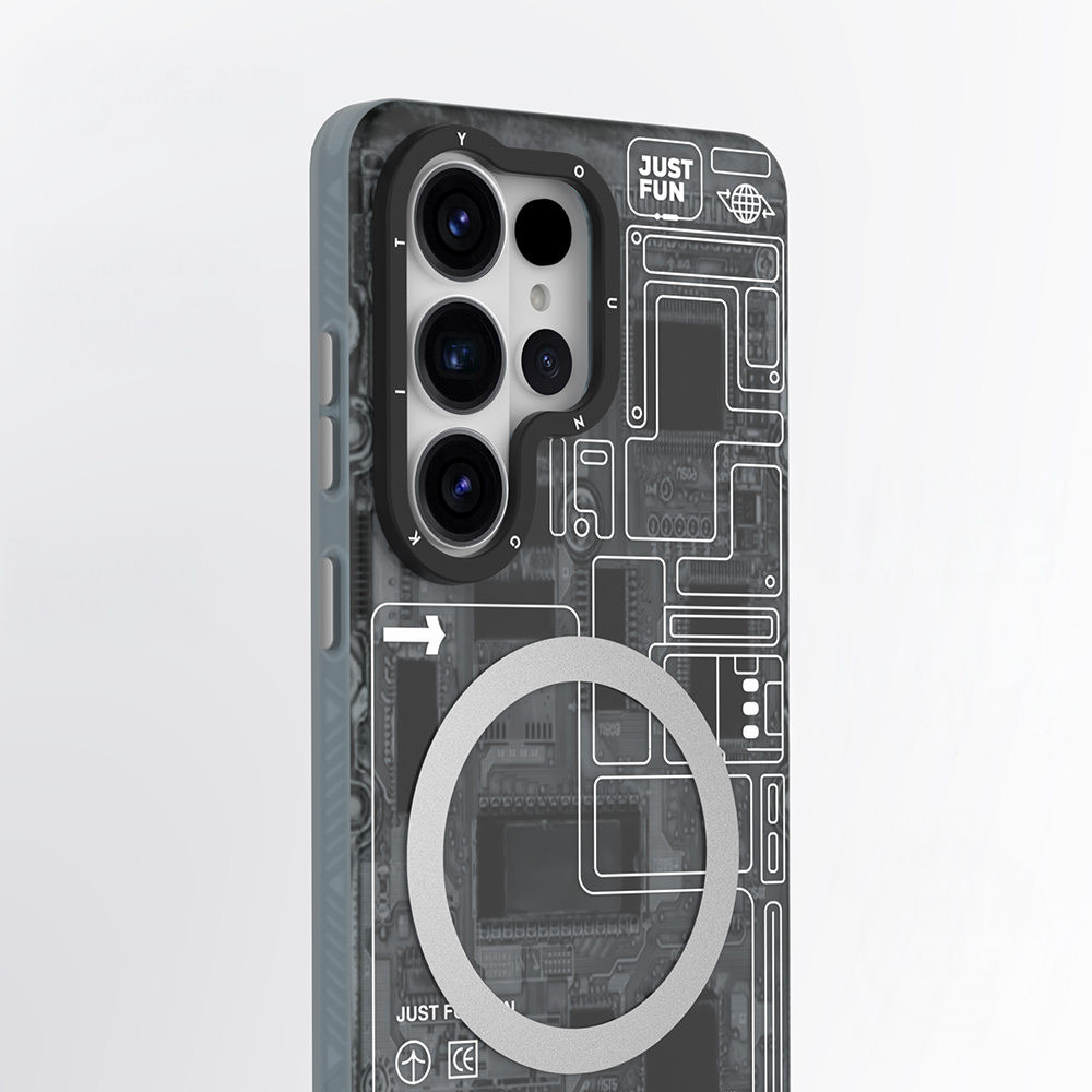 Samsung Samsung Samsung Galaxy S2 Uyumlu6 Uyumlu Ultra Uyumlu Kılıf M-safe Şarj Özellikli Youngkit 360 Derece Standlı Technology Serisi Kapak - 6