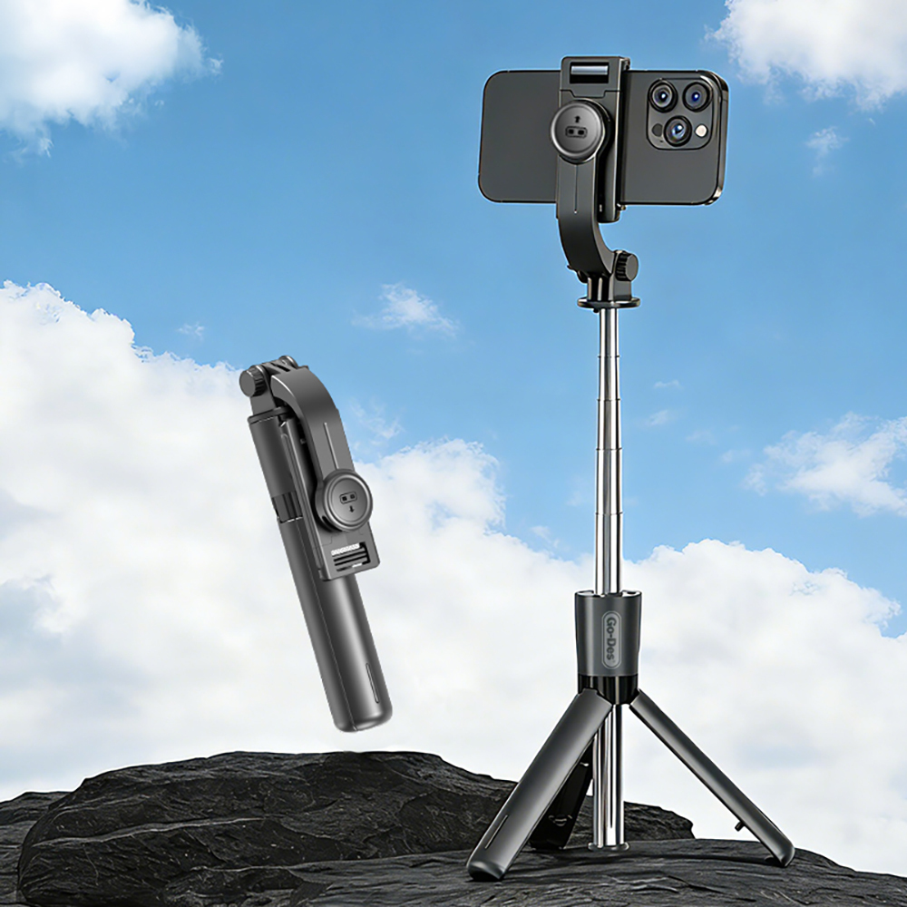 Go Des GD-ST68 360 Derece DönebilenPortatif Tripod ve Selfie Çubuğu - 1