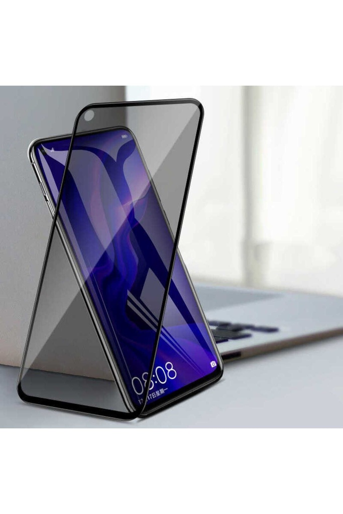 Samsung Galaxy A21S Uyumlu Zore New 5D Privacy Temperli Ekran Koruyucu