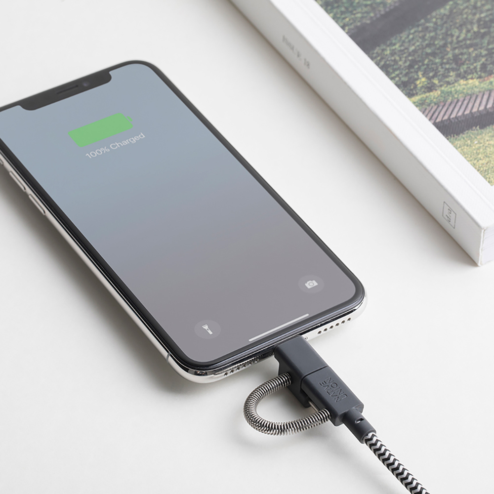 Native Union Belt Serisi 3in1 USB-A to Type-C - Lightning - Micro Şarj Kablosu 2M - 3